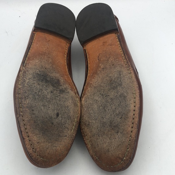 Allen Edmonds Maxfield tassel brown leather loafers. Size 13. - Picture 5 of 7